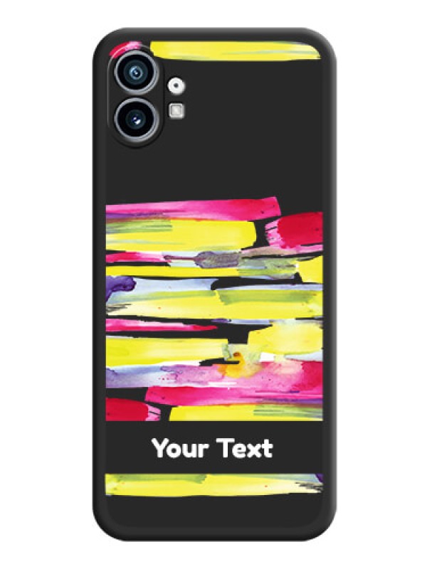 Custom Brush Coloured on Space Black Personalized Soft Matte Phone Covers - Nothing Phone 1