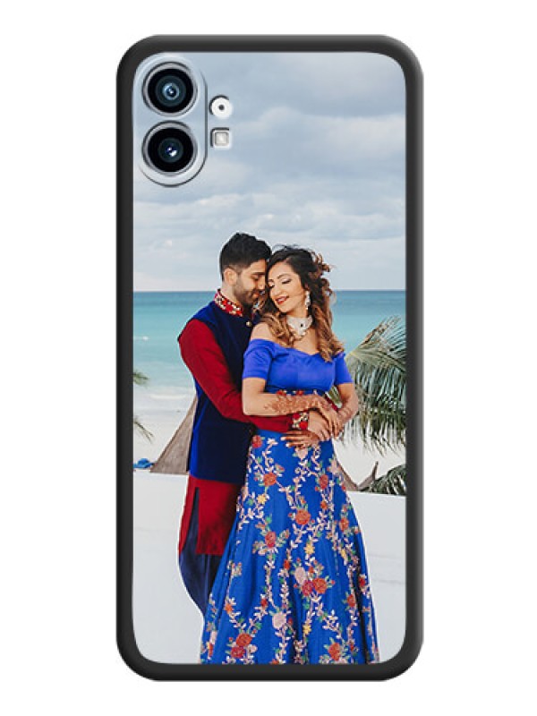 Custom Full Single Pic Upload On Space Black Personalized Soft Matte Phone Covers -Nothing Phone 1