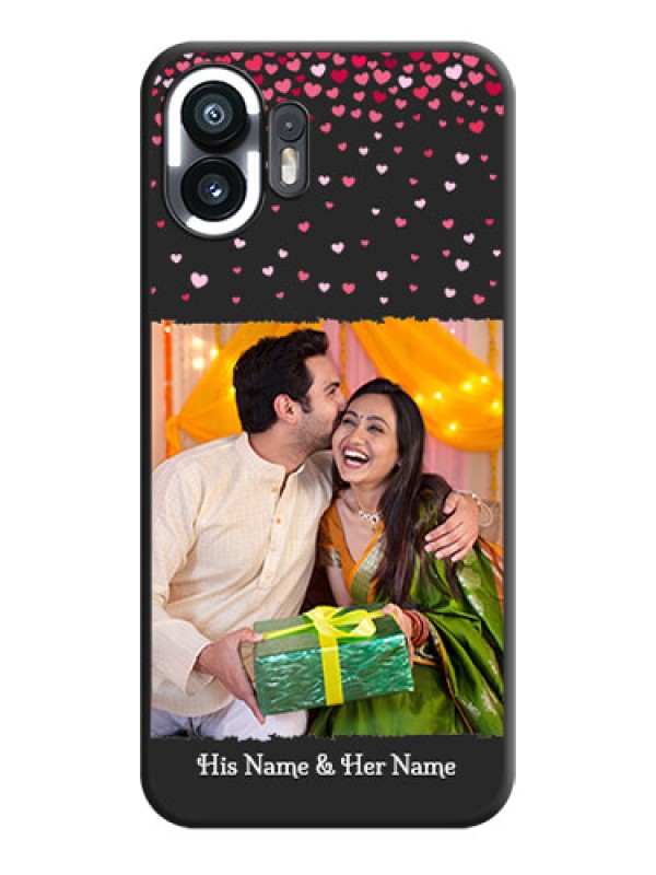 Custom Fall in Love with Your Partner - Photo on Space Black Soft Matte Phone Cover - Nothing Phone 2
