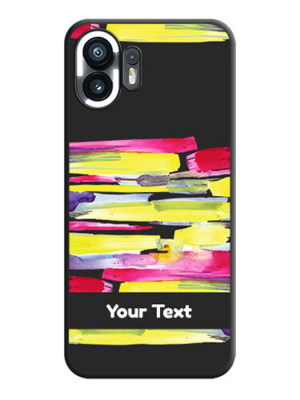 Custom Brush Coloured on Space Black Personalized Soft Matte Phone Covers - Nothing Phone 2