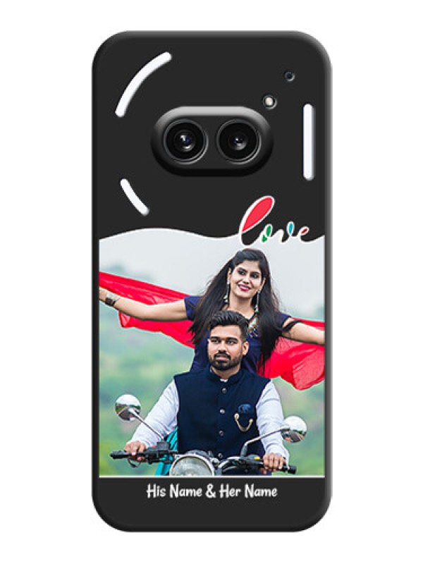 Custom Fall in Love Pattern with Picture - Photo on Space Black Soft Matte Mobile Case - Nothing Phone 2A 5G