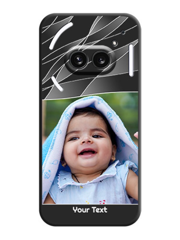 Custom Mixed Wave Lines - Photo on Space Black Soft Matte Mobile Cover - Nothing Phone 2A 5G