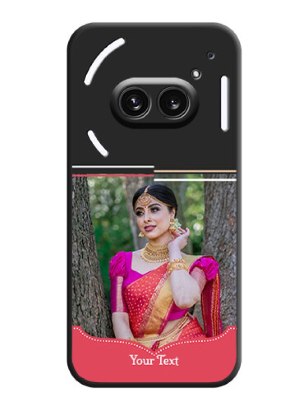 Custom Classic Plain Design with Name - Photo on Space Black Soft Matte Phone Cover - Nothing Phone 2A 5G