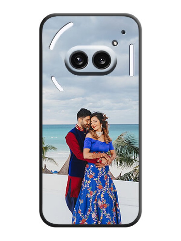 Custom Full Single Pic Upload On Space Black Personalized Soft Matte Phone Covers - Nothing Phone 2A 5G