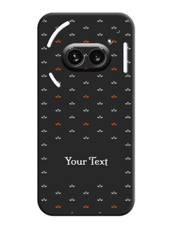 Custom Simple Pattern With Custom Text On Space Black Personalized Soft Matte Phone Covers - Nothing Phone 2A 5G