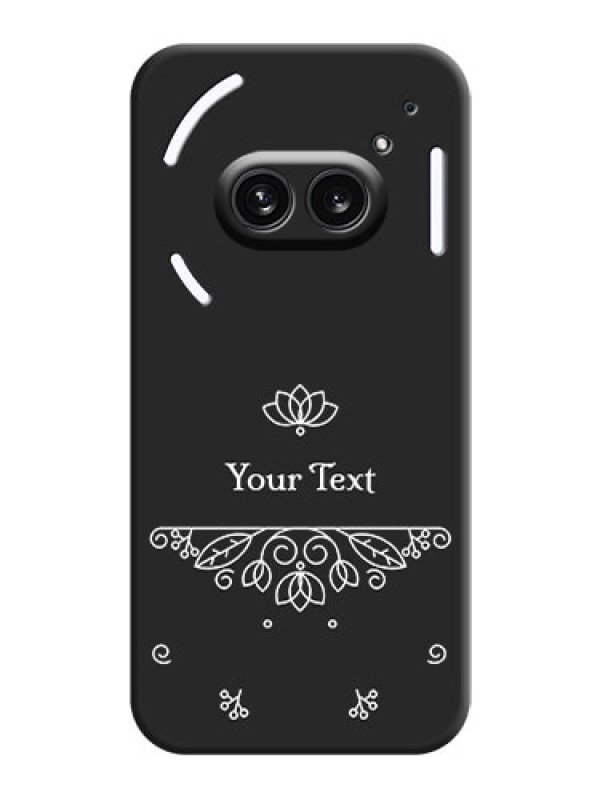 Custom Lotus Garden Custom Text On Space Black Personalized Soft Matte Phone Covers - Nothing Phone 2A 5G