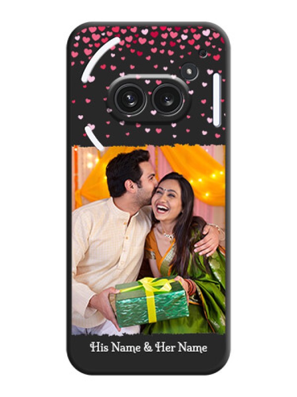 Custom Fall in Love with Your Partner on Photo On Space Black Custom Soft Matte Mobile Back Cover - Nothing Phone 2A Plus