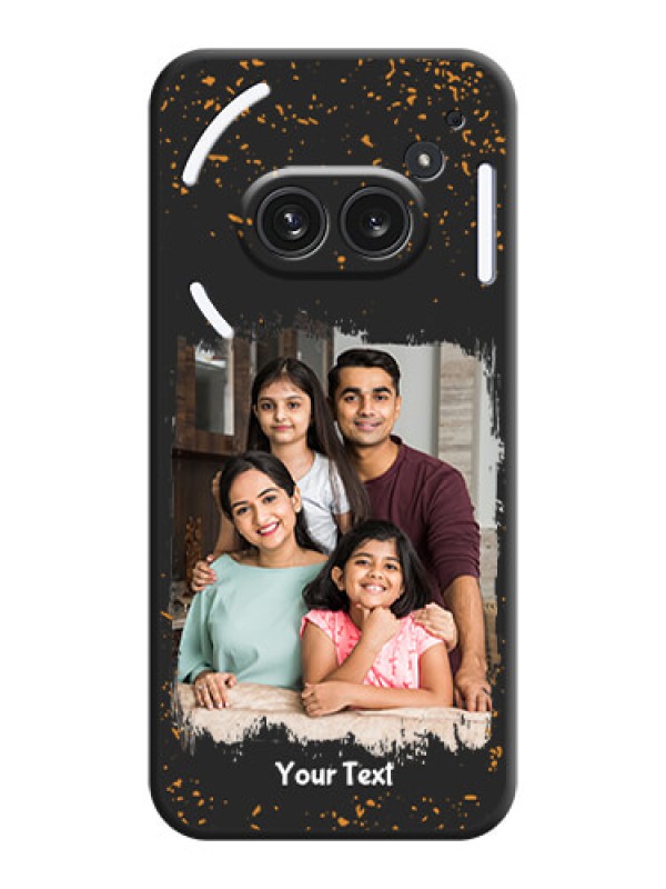 Custom Spray Free Design on Photo On Space Black Custom Soft Matte Mobile Back Cover - Nothing Phone 2A Plus