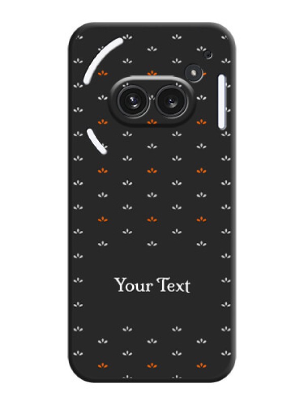 Custom Simple Pattern With Custom Text On Space Black Custom Soft Matte Mobile Back Cover - Nothing Phone 2A Plus