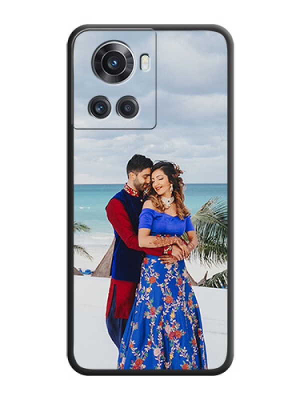 Custom Full Single Pic Upload On Space Black Personalized Soft Matte Phone Covers -Oneplus 10R 5G