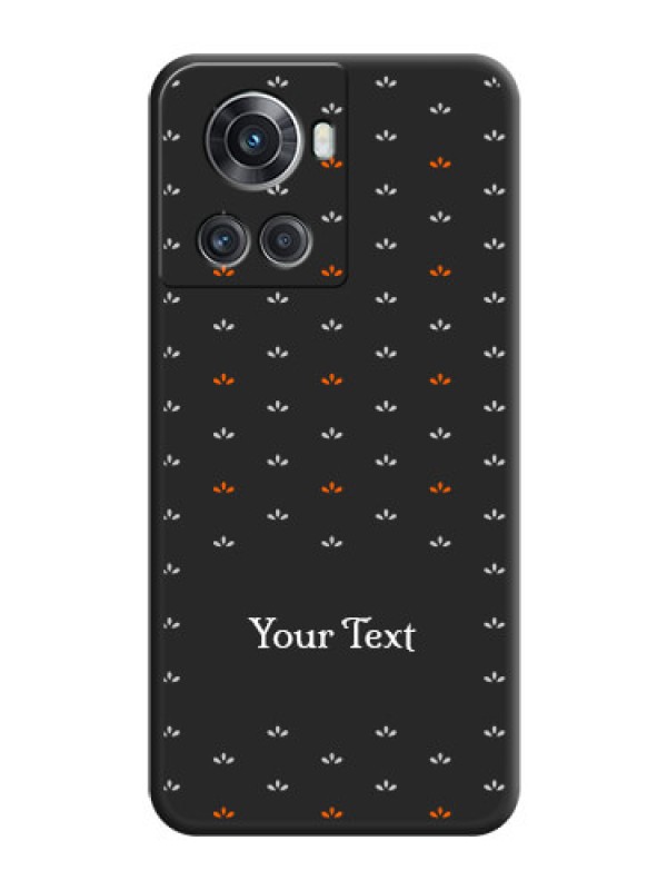 Custom Simple Pattern With Custom Text On Space Black Personalized Soft Matte Phone Covers -Oneplus 10R 5G