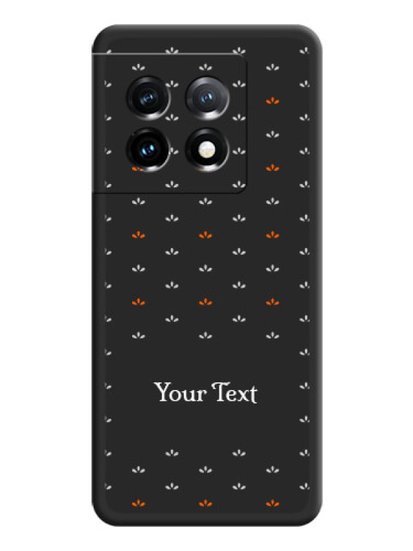 Custom Simple Pattern With Custom Text On Space Black Personalized Soft Matte Phone Covers -Oneplus 11 5G