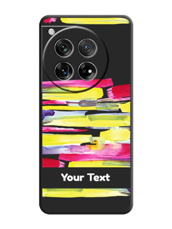 Custom Brush Coloured On Space Black Custom Soft Matte Mobile Back Cover - OnePlus 12 5G