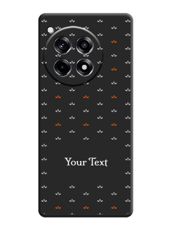 Custom Simple Pattern With Custom Text On Space Black Personalized Soft Matte Phone Covers - OnePlus 12R 5G