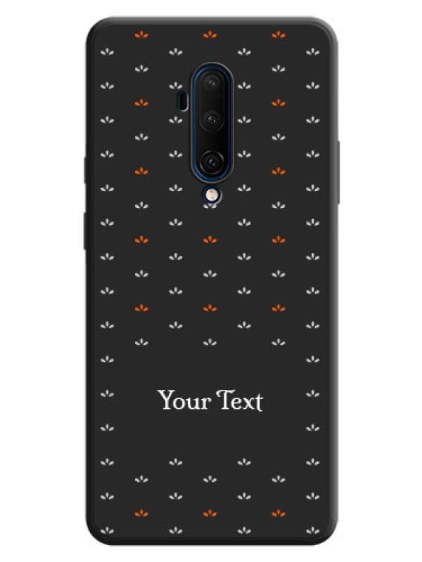 Custom Simple Pattern With Custom Text On Space Black Personalized Soft Matte Phone Covers -Oneplus 7T Pro