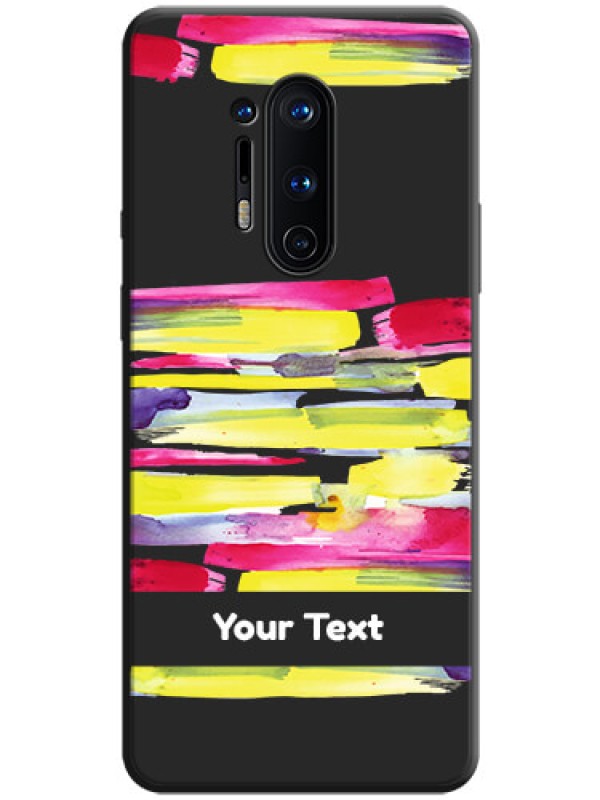 Custom Brush Coloured on Space Black Personalized Soft Matte Phone Covers - OnePlus 8 Pro