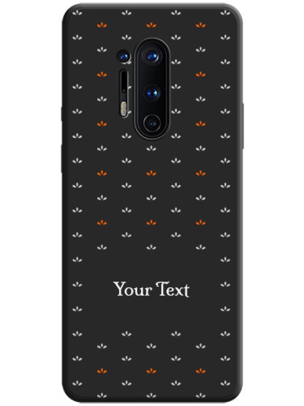 Custom Simple Pattern With Custom Text On Space Black Personalized Soft Matte Phone Covers -Oneplus 8 Pro