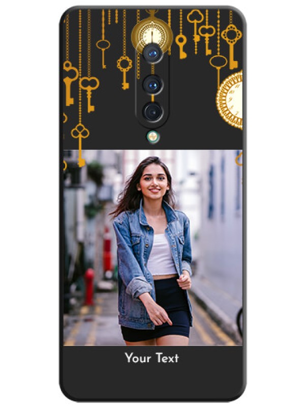 Custom Decorative Design with Text on Space Black Custom Soft Matte Back Cover - OnePlus 8