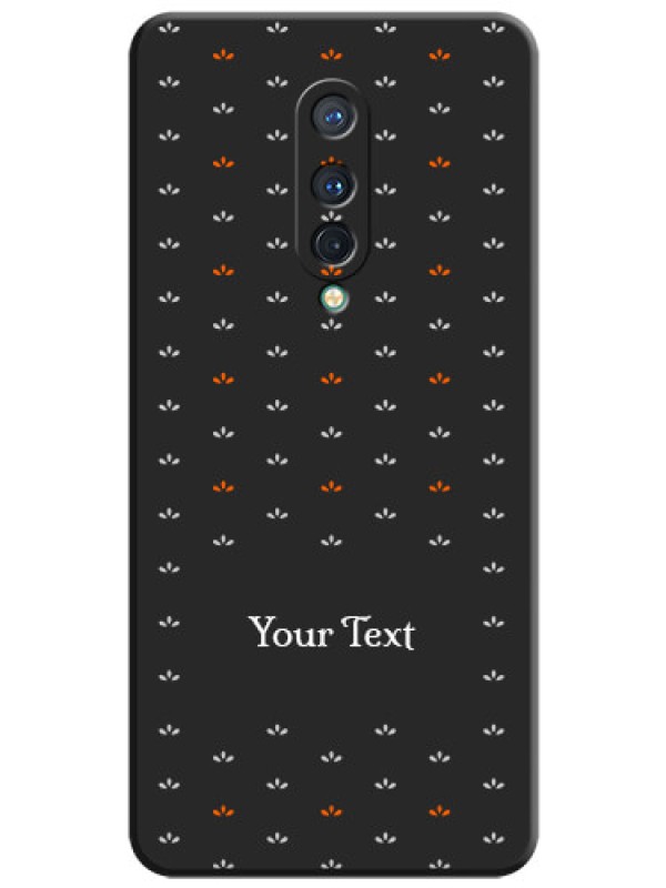 Custom Simple Pattern With Custom Text On Space Black Personalized Soft Matte Phone Covers -Oneplus 8