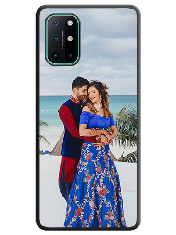 Custom Full Single Pic Upload On Space Black Personalized Soft Matte Phone Covers -Oneplus 8T