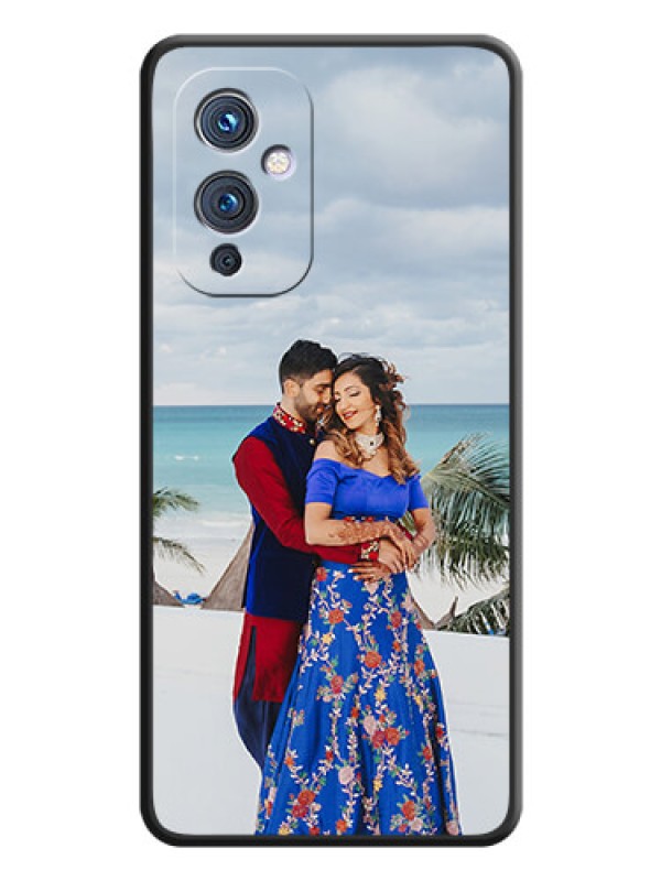 Custom Full Single Pic Upload On Space Black Personalized Soft Matte Phone Covers -Oneplus 9 5G