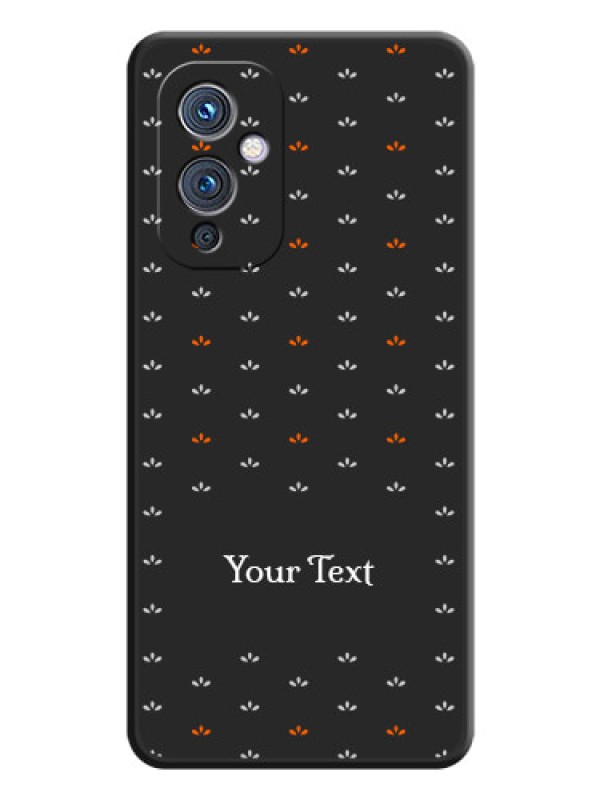 Custom Simple Pattern With Custom Text On Space Black Personalized Soft Matte Phone Covers -Oneplus 9 5G