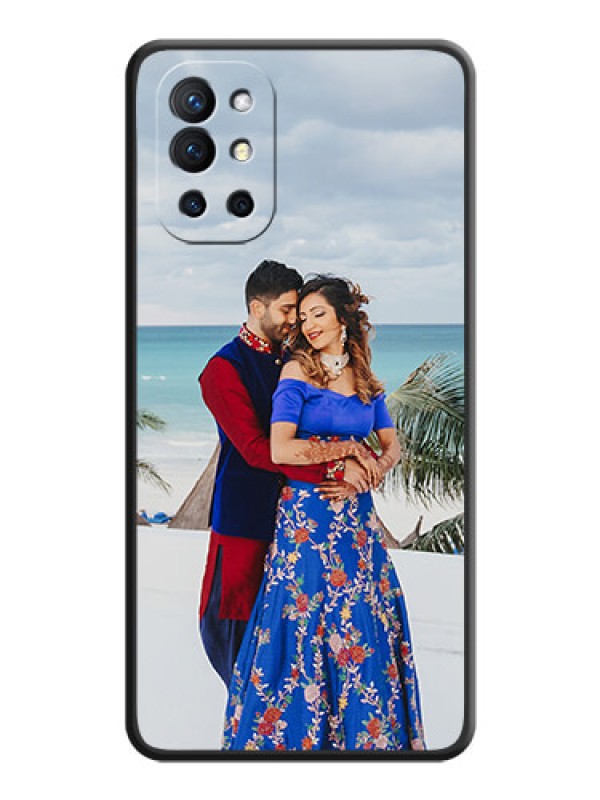 Custom Full Single Pic Upload On Space Black Personalized Soft Matte Phone Covers -Oneplus 9R 5G