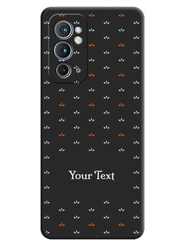 Custom Simple Pattern With Custom Text On Space Black Personalized Soft Matte Phone Covers -Oneplus 9Rt 5G