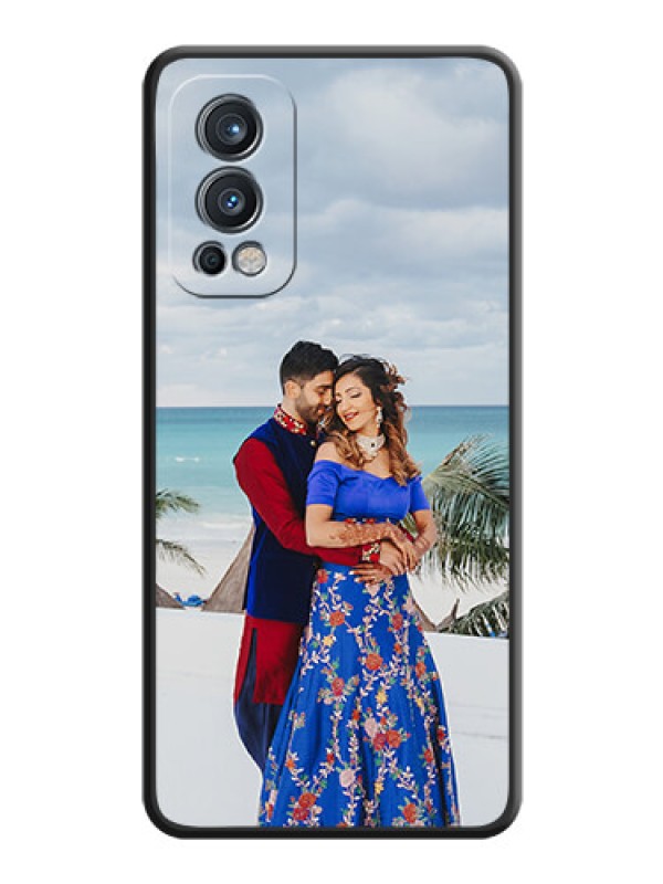 Custom Full Single Pic Upload On Space Black Personalized Soft Matte Phone Covers -Oneplus Nord 2 5G
