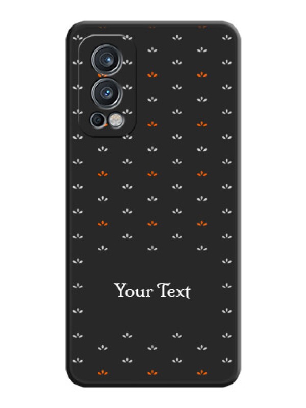 Custom Simple Pattern With Custom Text On Space Black Personalized Soft Matte Phone Covers -Oneplus Nord 2 5G
