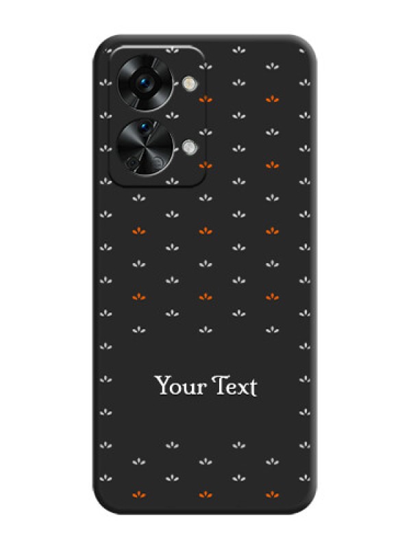 Custom Simple Pattern With Custom Text On Space Black Personalized Soft Matte Phone Covers -Oneplus Nord 2T 5G