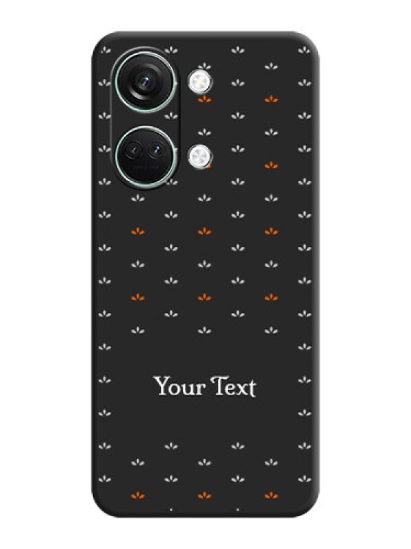 Custom Simple Pattern With Custom Text On Space Black Personalized Soft Matte Phone Covers - OnePlus Nord 3 5G