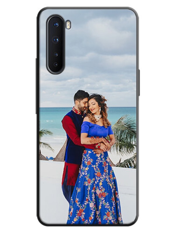 Custom Full Single Pic Upload On Space Black Personalized Soft Matte Phone Covers -Oneplus Nord 5G