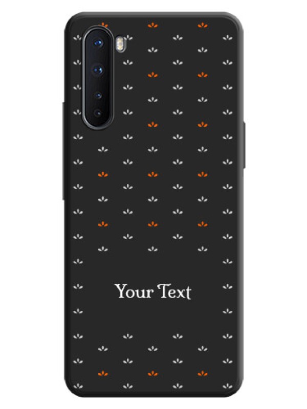 Custom Simple Pattern With Custom Text On Space Black Personalized Soft Matte Phone Covers -Oneplus Nord 5G