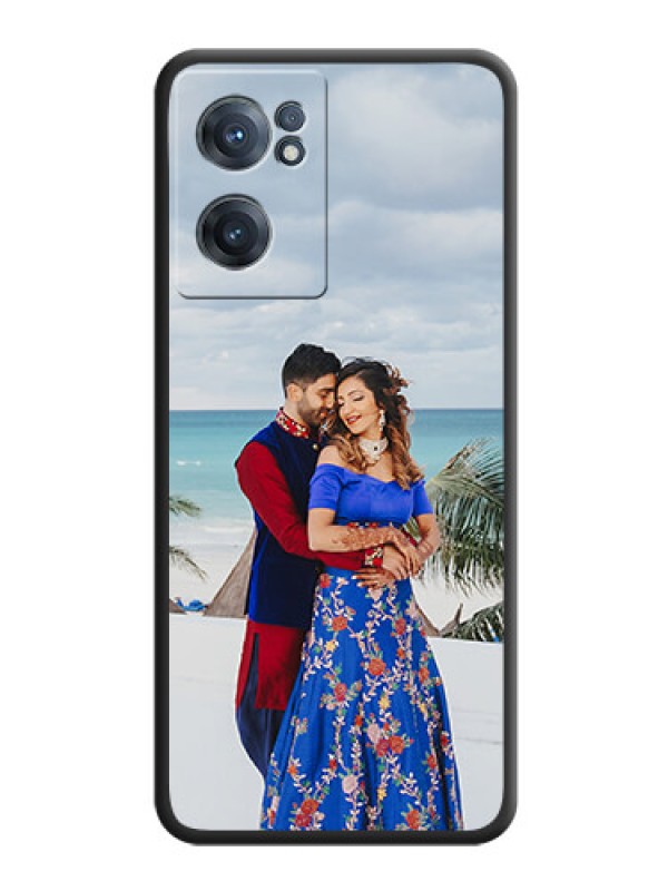 Custom Full Single Pic Upload On Space Black Personalized Soft Matte Phone Covers -Oneplus Nord Ce 2 5G