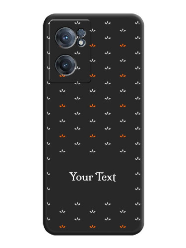 Custom Simple Pattern With Custom Text On Space Black Personalized Soft Matte Phone Covers -Oneplus Nord Ce 2 5G