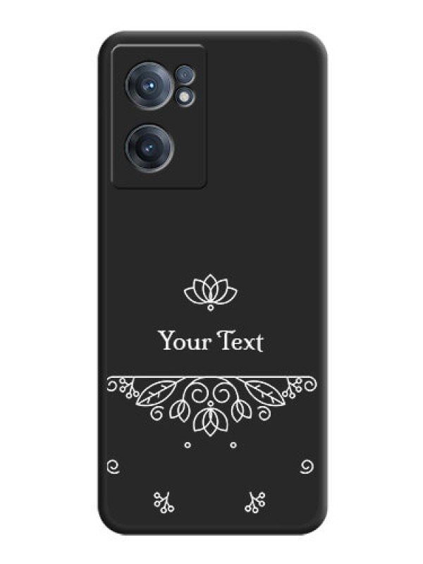 Custom Lotus Garden Custom Text On Space Black Personalized Soft Matte Phone Covers -Oneplus Nord Ce 2 5G
