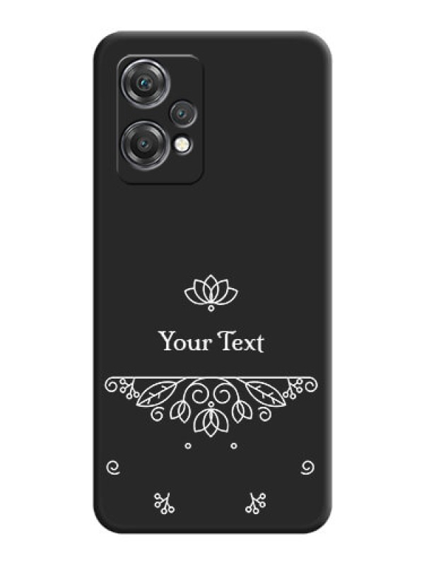 Custom Lotus Garden Custom Text On Space Black Personalized Soft Matte Phone Covers -Oneplus Nord Ce 2 Lite 5G