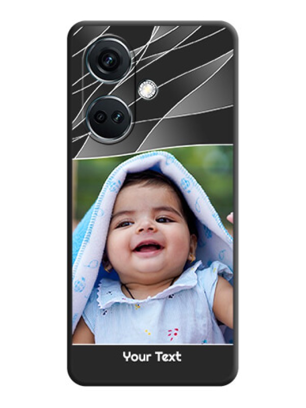Custom Mixed Wave Lines - Photo on Space Black Soft Matte Mobile Cover - OnePlus Nord CE 3 5G