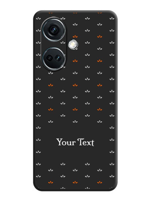Custom Simple Pattern With Custom Text On Space Black Personalized Soft Matte Phone Covers - OnePlus Nord CE 3 5G
