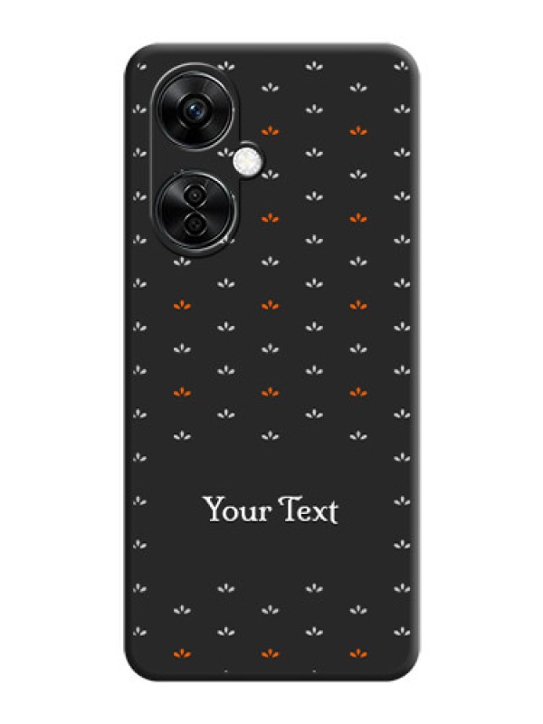 Custom Simple Pattern With Custom Text On Space Black Personalized Soft Matte Phone Covers -Oneplus Nord Ce 3 Lite 5G