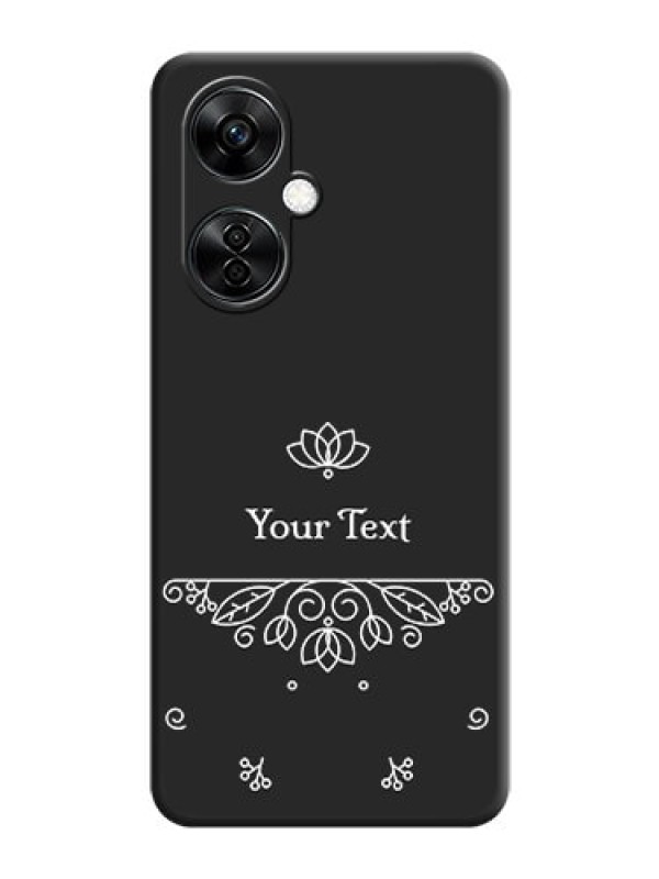 Custom Lotus Garden Custom Text On Space Black Personalized Soft Matte Phone Covers -Oneplus Nord Ce 3 Lite 5G