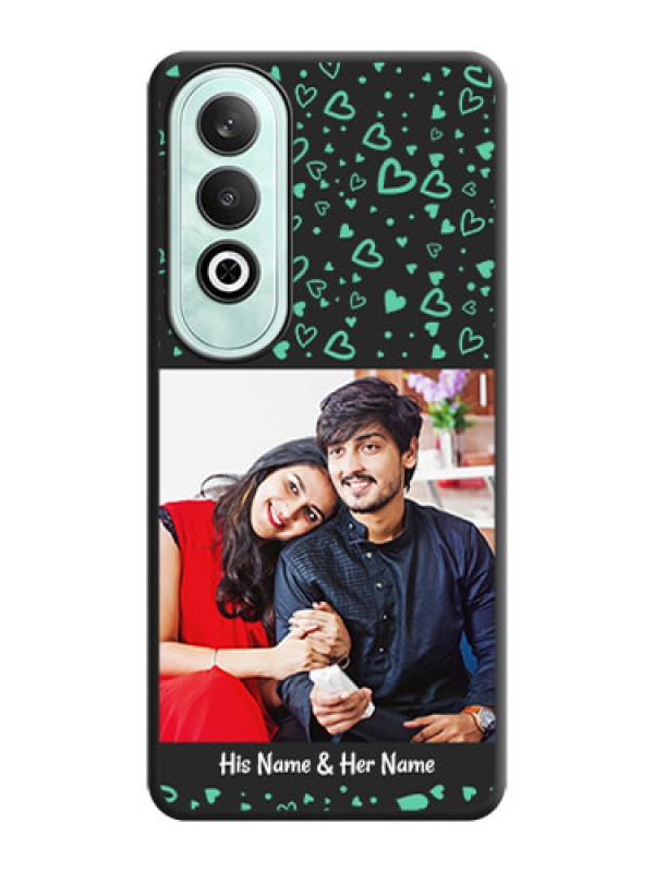Custom Sea Green Indefinite Love Pattern - Photo on Space Black Soft Matte Mobile Cover - OnePlus Nord CE 4