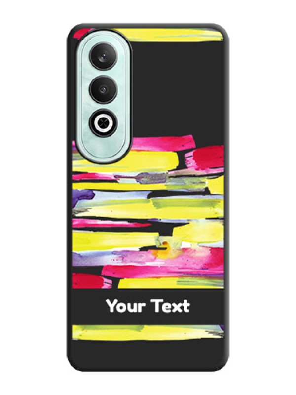 Custom Brush Coloured on Space Black Personalized Soft Matte Phone Covers - OnePlus Nord CE 4