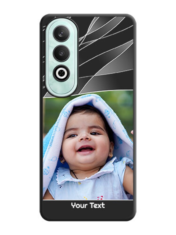 Custom Mixed Wave Lines - Photo on Space Black Soft Matte Mobile Cover - OnePlus Nord CE 4