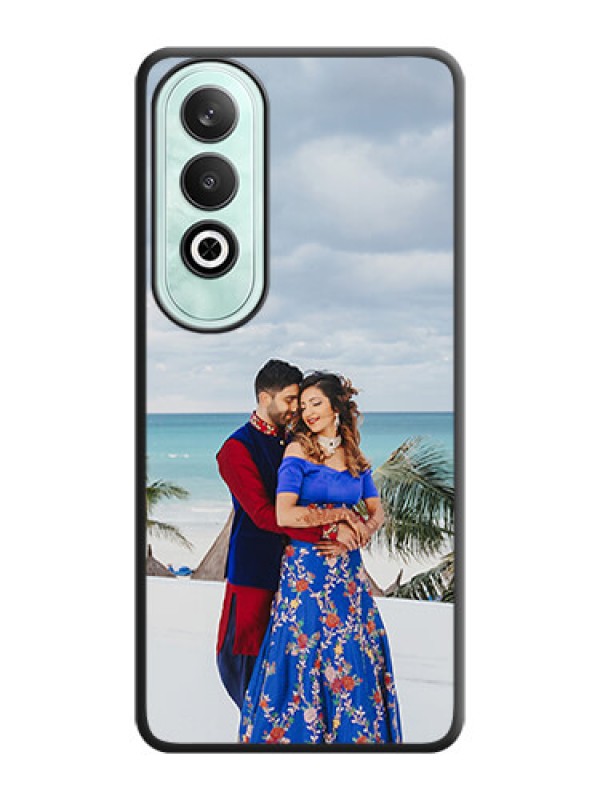 Custom Full Single Pic Upload On Space Black Personalized Soft Matte Phone Covers - OnePlus Nord CE 4