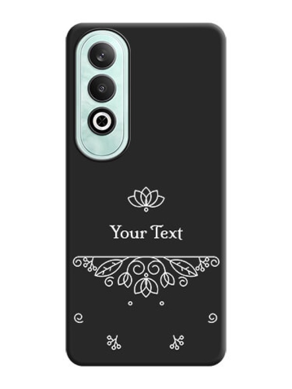 Custom Lotus Garden Custom Text On Space Black Personalized Soft Matte Phone Covers - OnePlus Nord CE 4
