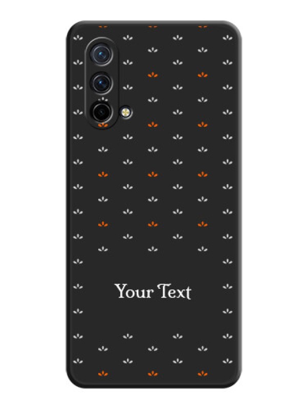 Custom Simple Pattern With Custom Text On Space Black Personalized Soft Matte Phone Covers -Oneplus Nord Ce 5G