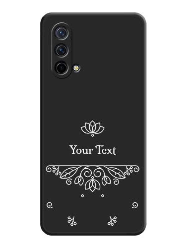 Custom Lotus Garden Custom Text On Space Black Personalized Soft Matte Phone Covers -Oneplus Nord Ce 5G