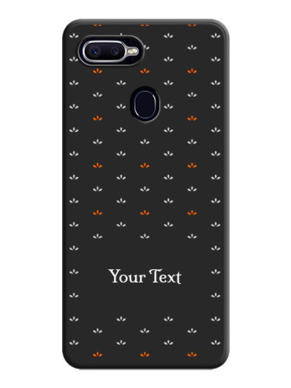 Custom Simple Pattern With Custom Text On Space Black Personalized Soft Matte Phone Covers -Oppo A12